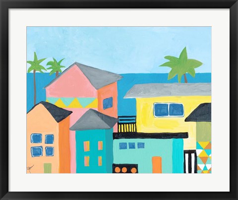 Framed Beachfront Property 1 Print