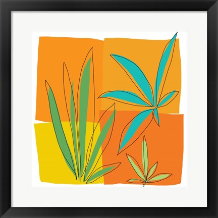 Framed Grasses II Print