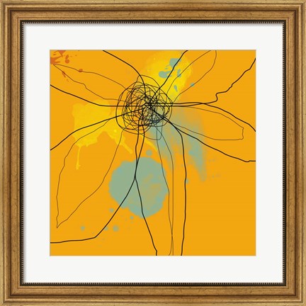 Framed Orange Lite 2 Print