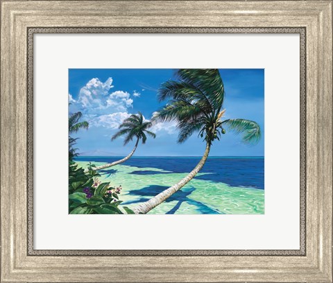 Framed Beckoning Palms Print