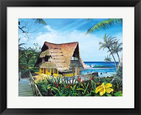 Framed Hawaiian Hideaway Print