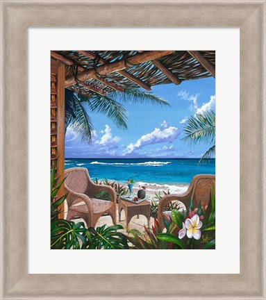 Framed Paradise Porch Print