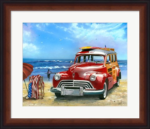 Framed Surfin&#39; USA Print