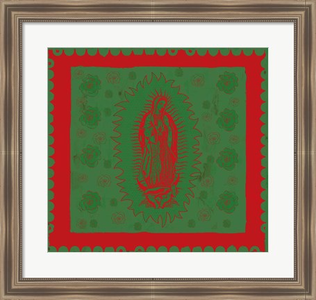 Framed Green Mary Print