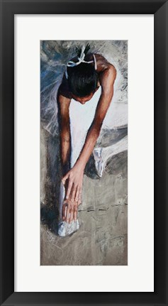 Framed Stretching Ballerina Print