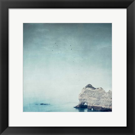 Framed Falaise d&#39;Amont Print