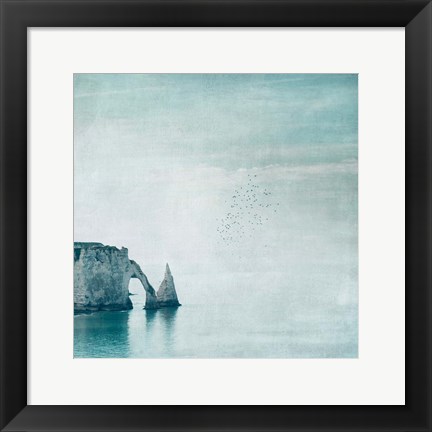 Framed Porte d&#39;aval &amp; Aiguille - Normandy Print