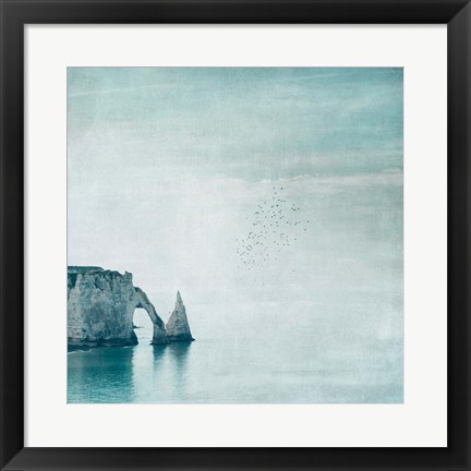 Framed Porte d&#39;aval &amp; Aiguille - Normandy Print