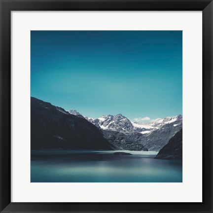 Framed Turquoise Mountain Lake Print