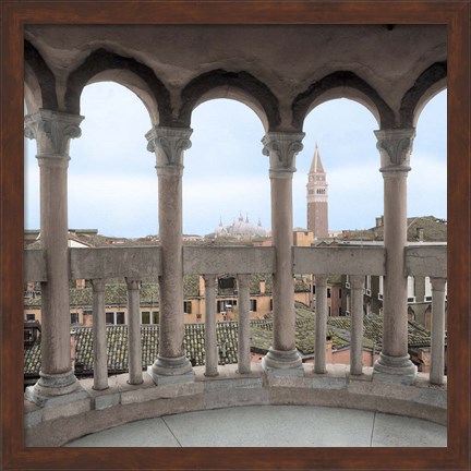 Framed Arches with Campanile Vista Print