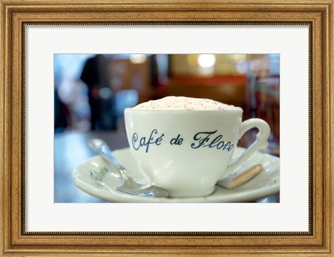 Framed Cafe de Flore Print