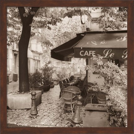 Framed Cafe, Aix-en-Provence Print