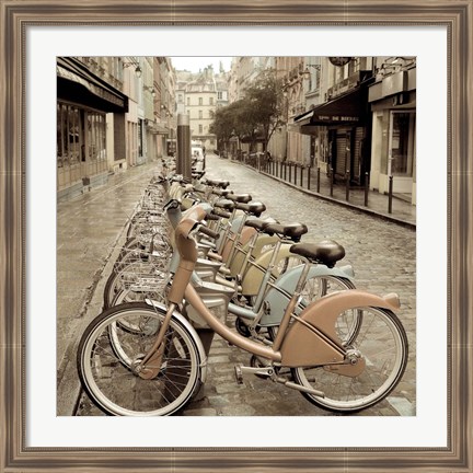 Framed City Street Ride Print