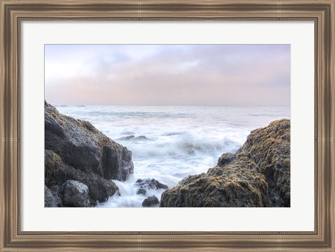 Framed Crescent Beach Waves 3 Print