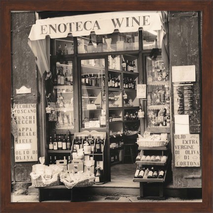 Framed Enoteca, Toscana Print