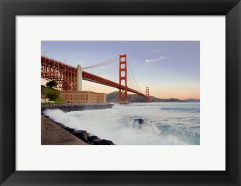 Framed Golden Gate Bridge at Dawn Print