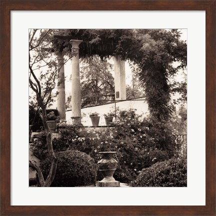 Framed Jardin del Ronda Print