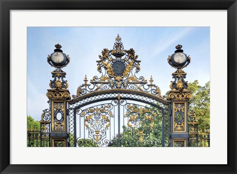 Framed Park Monceau Gates Print