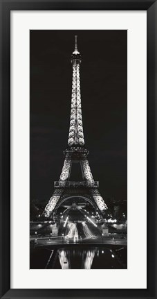 Framed Tour Eiffel la Nuit Print