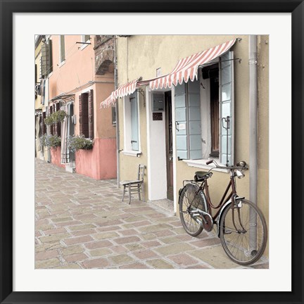 Framed Venetian Bicycle Print