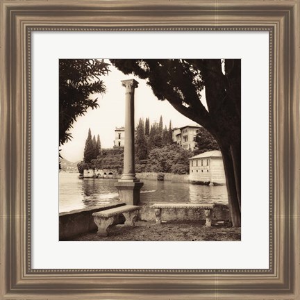 Framed Villa Contarini, Lecco Print