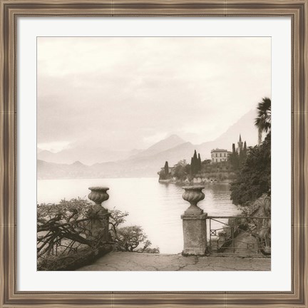 Framed Villa Monastero, Lago di Como Print