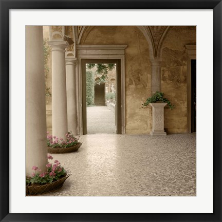 Framed Villa Portico No. 2 Print