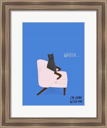 Framed Mod Cats II Print