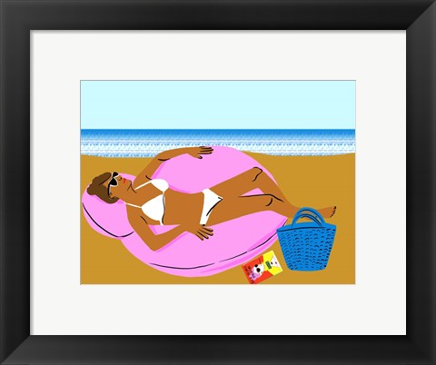 Framed Beachy Keen I Print