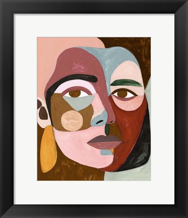 Framed Geo Face II Print