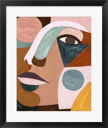 Framed Geo Face IV Print