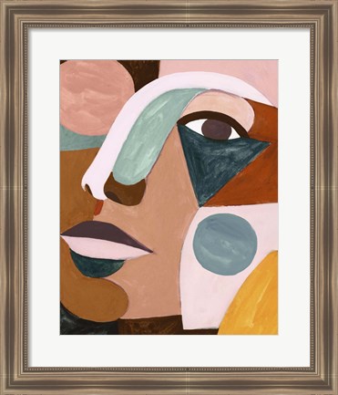 Framed Geo Face IV Print