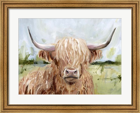 Framed Highland Grazer II Print