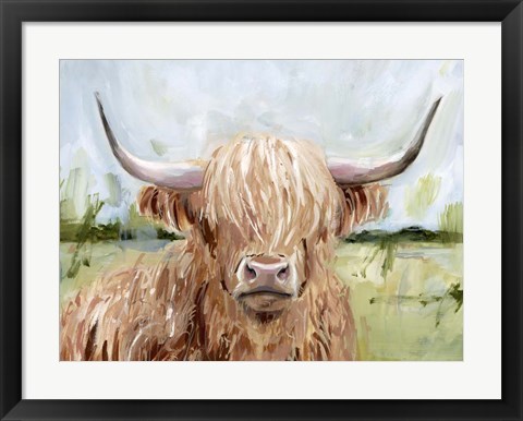 Framed Highland Grazer II Print