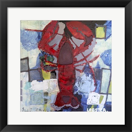 Framed Brilliant Maine Lobster I Print