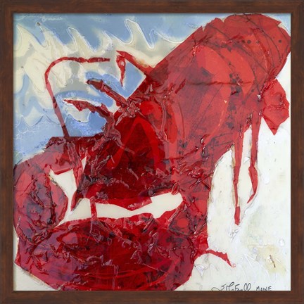 Framed Brilliant Maine Lobster II Print