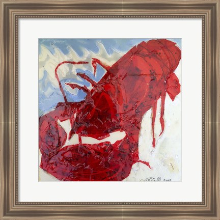 Framed Brilliant Maine Lobster II Print