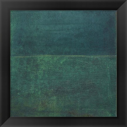 Framed Green Zen I Print