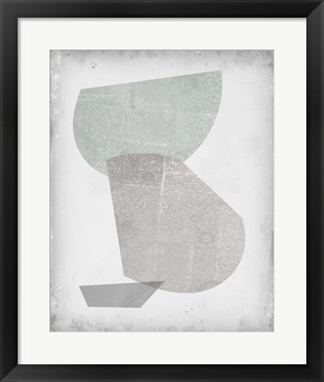 Framed Soft Shapes II Print