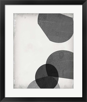 Framed Grey Shapes III Print