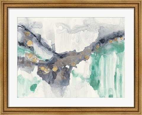 Framed Viridian Canyon I Print