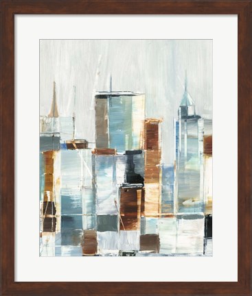 Framed City Colors I Print