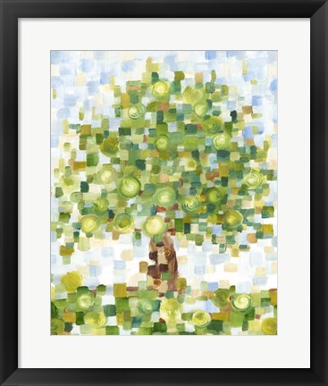 Framed Quilted Tree II Print