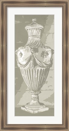 Framed Graphic Urn I Print