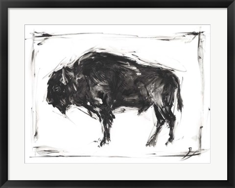 Framed Dynamic Bison II Print