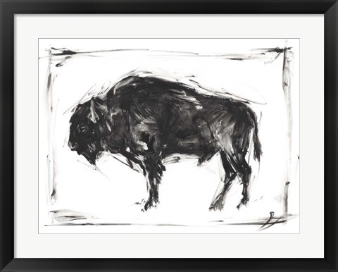 Framed Dynamic Bison II Print