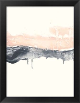 Framed Blush Divide II Print