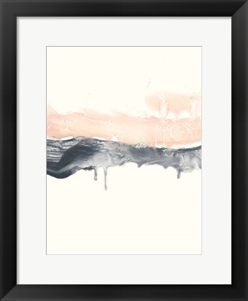 Framed Blush Divide II Print