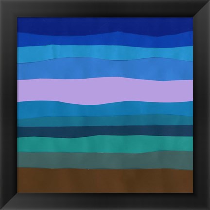 Framed Blue Ridge Abstract II Print