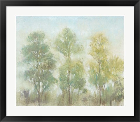 Framed Muted Trees II Print